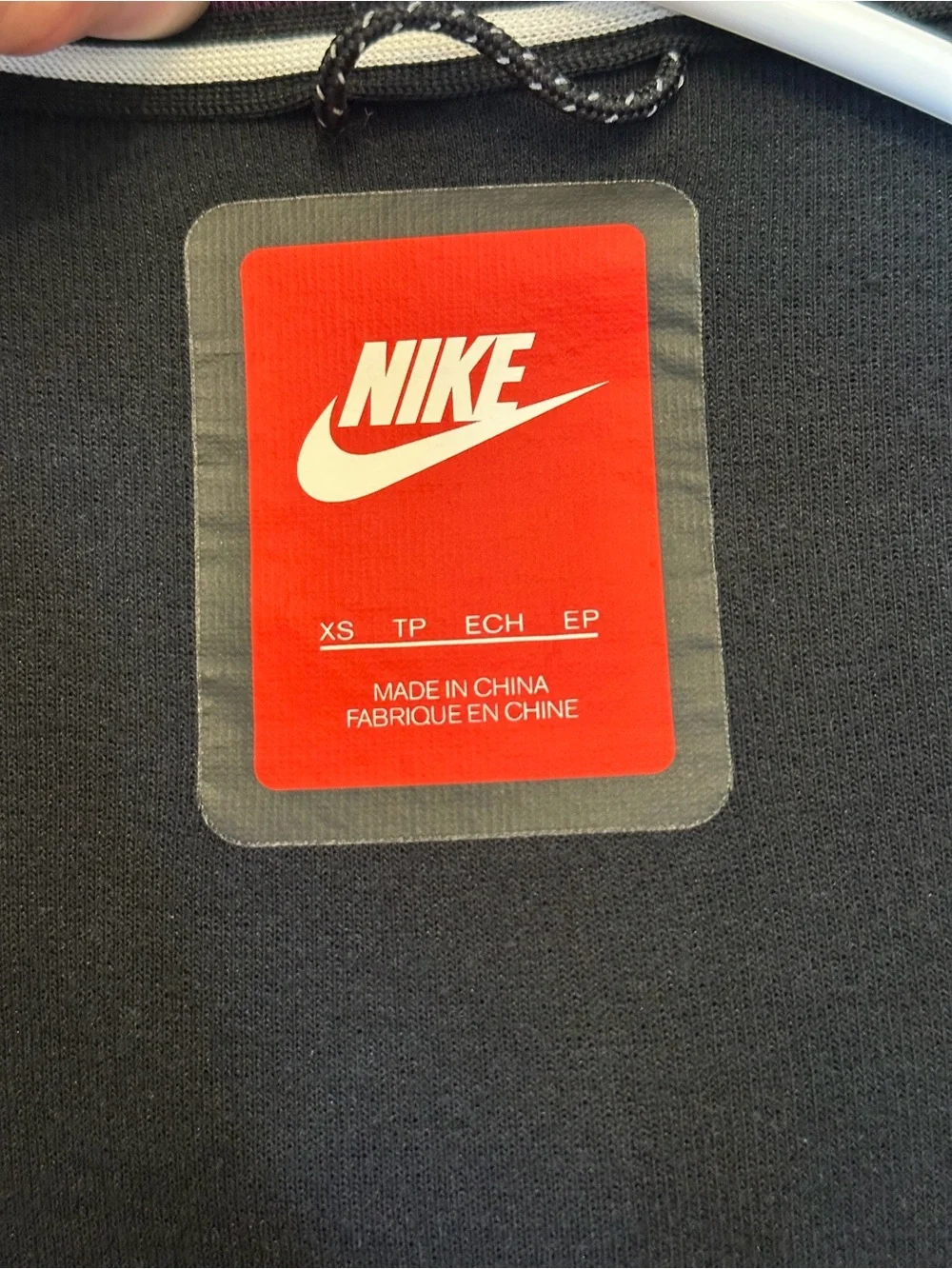 Long Nike Purple Wrap Hoodie